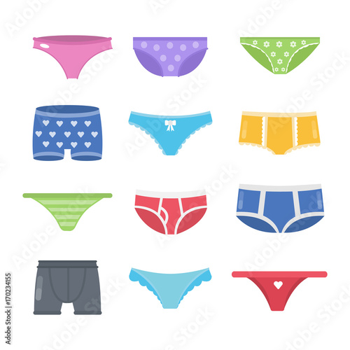 Colorful underpants set.
