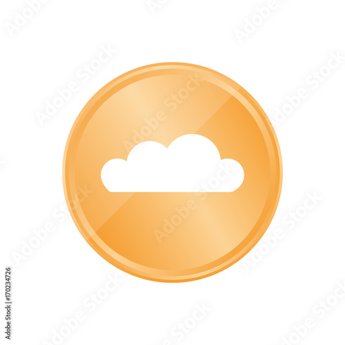 Bronze Münze - Wolke