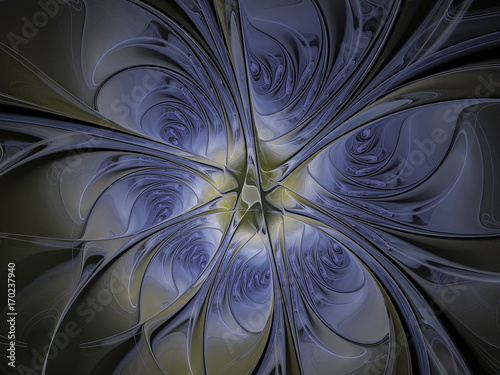 Abstract multicolored illustration on a dark background