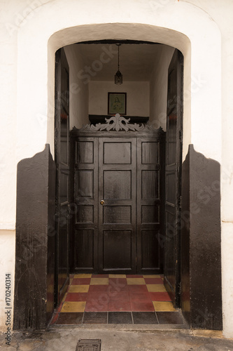colonial architectural detail in Giron Colombia