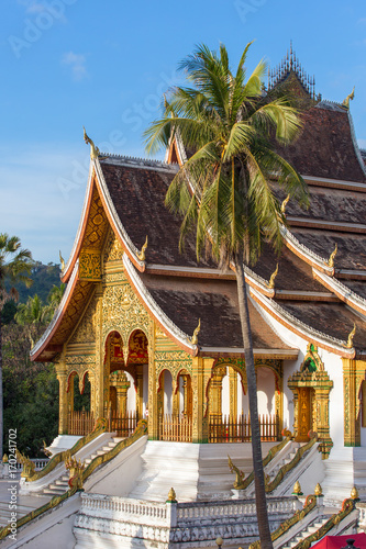 Haw Pha Bang temple in Luang Prabang, Laos photo