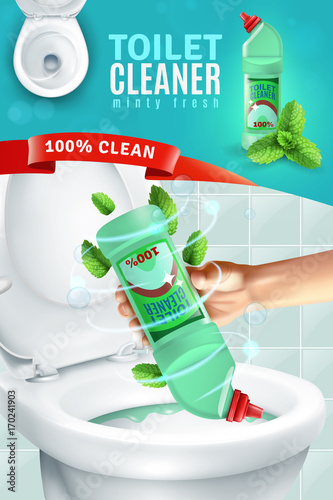 Toilet Cleaner Ad Background
