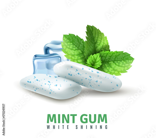 Realistic Mint Gum