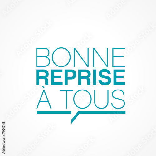 bonne reprise à tous