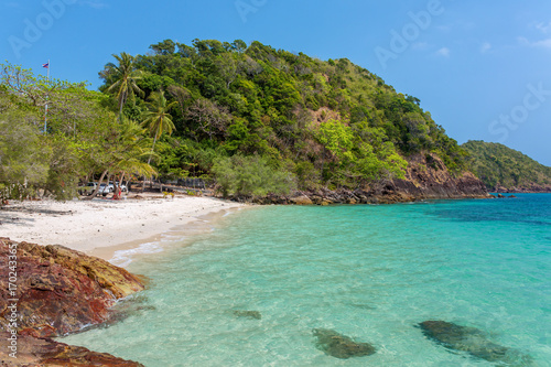 Beautiful tropical white sand beach in Thailand