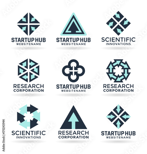Arrow logo design ideas for startup, investment and other companies