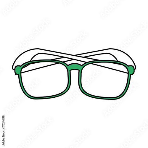 Glasses of fashion style accessory and summer theme Isolated design Vector illustration