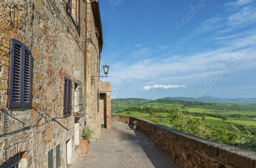 Idyllic Landscape of Pienza in Tuscany in Italy