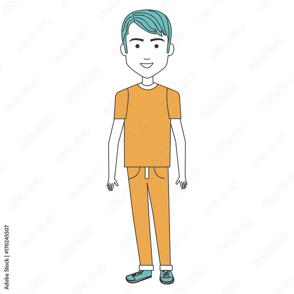 young man avatar character vector illustration design young man avatar character vector illustration design