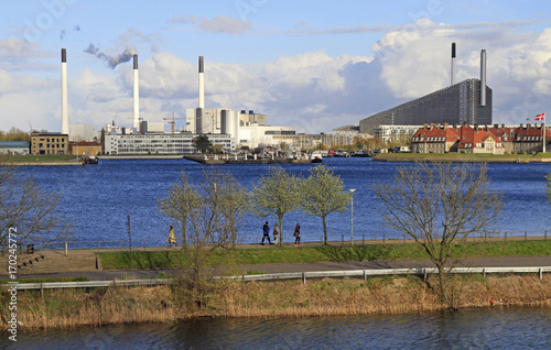 Industrial buildings in Copenhagen, Denmark photo
