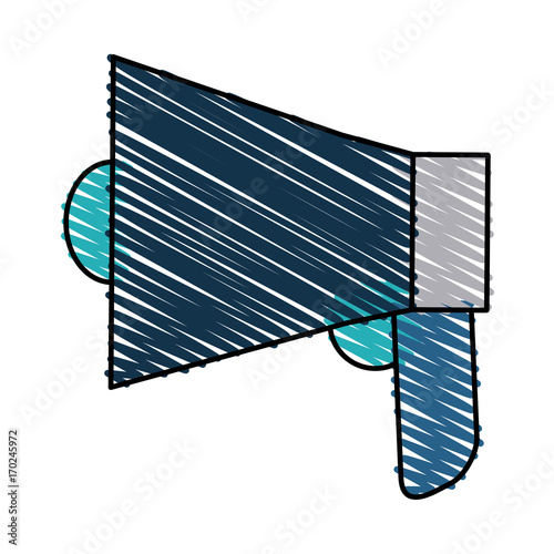 Megaphone of amplifer speaker and bullhorn theme Isolated design Vector illustration photo