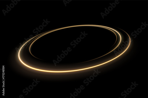 ound yellow light twisted, Suitable for product advertising, product design, and other. Vector Illustration