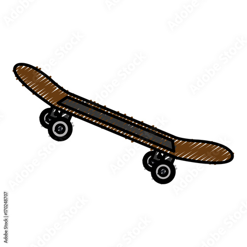 skate board isolated icon vector illustration design