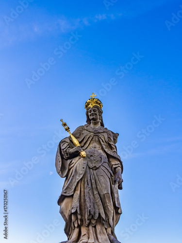 Statue of the Untere Bruecke  Bamberg  Germany