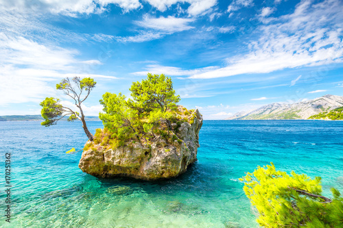 The Brela rock on Adriatic sea, Croatia, Europe.