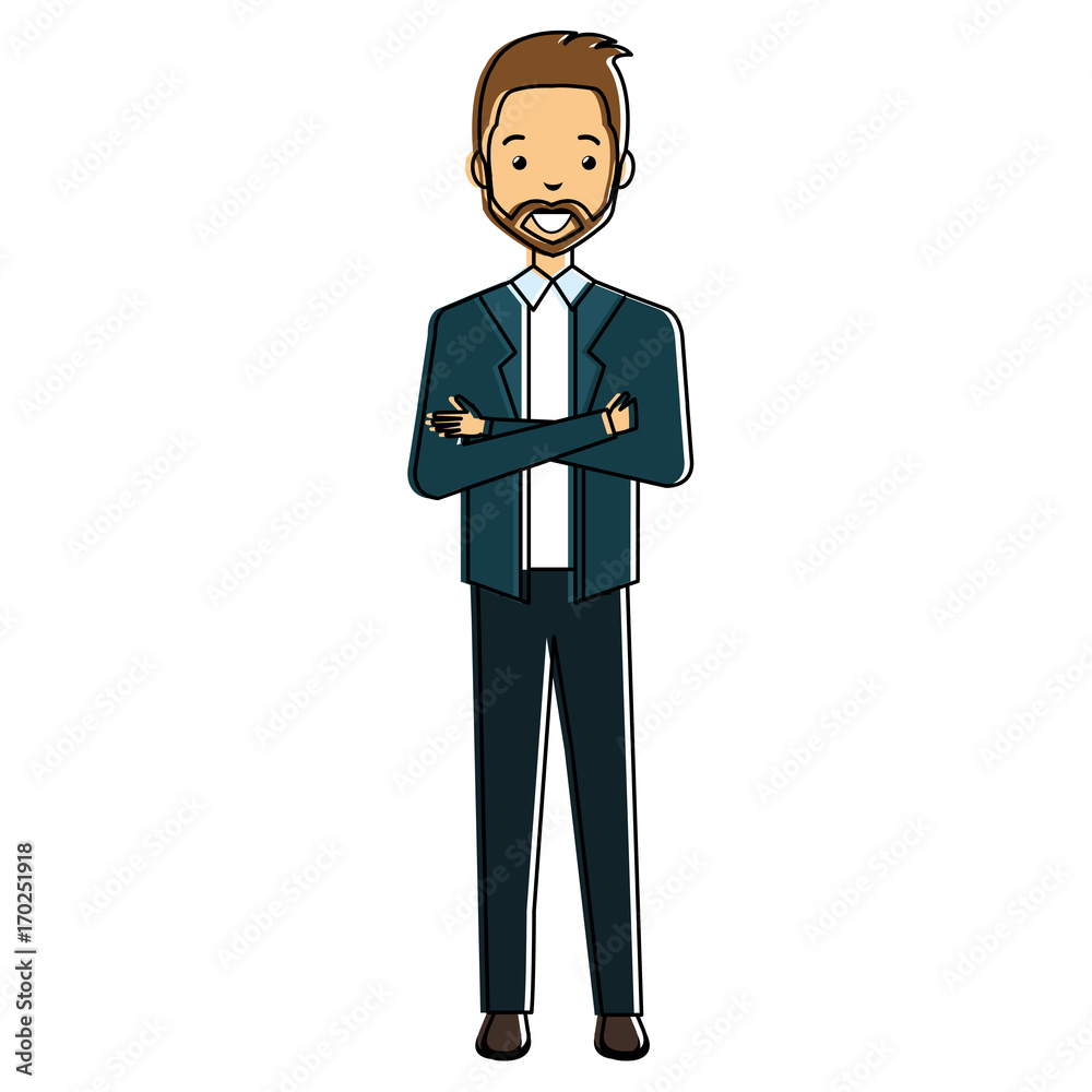 elegant businessman avatar character vector illustration design elegant businessman avatar character vector illustration design