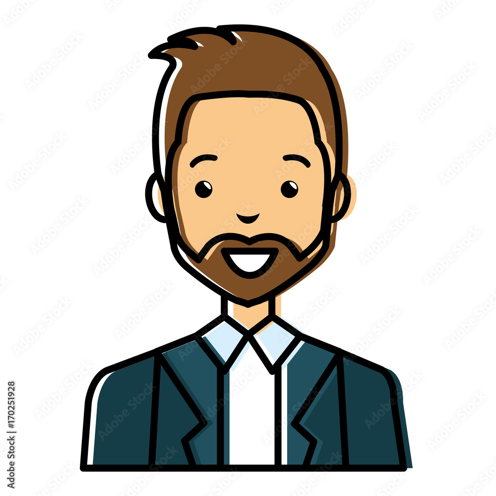 elegant businessman avatar character vector illustration design elegant businessman avatar character vector illustration design
