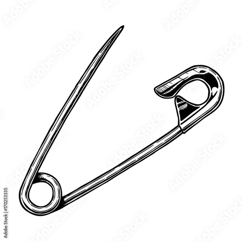 illustration of safety pin