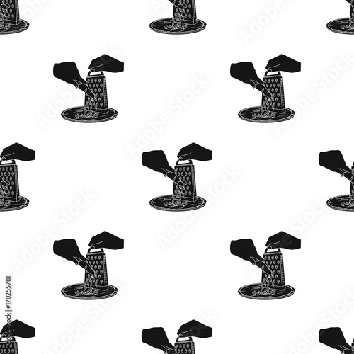 Grater, single icon in black style.Grater, vector symbol stock illustration web.