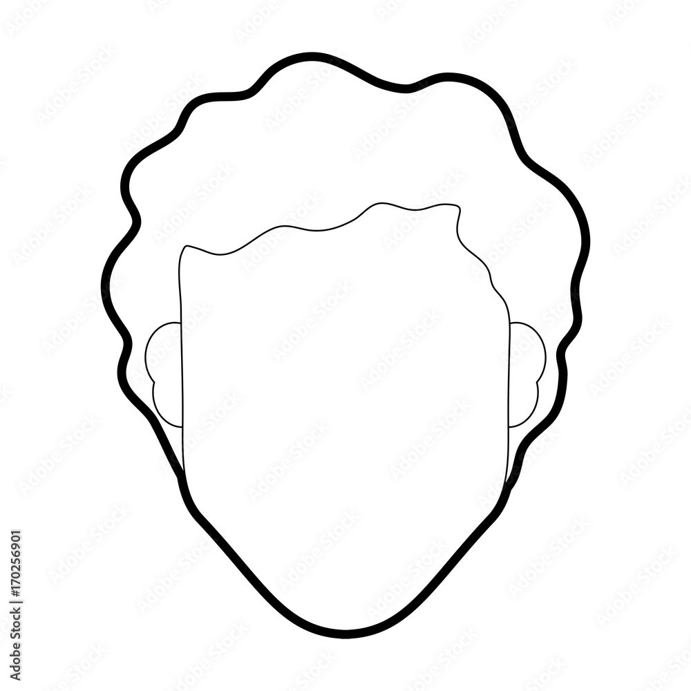 Man head of male avatar person people and human theme Isolated design Vector illustration Man head of male avatar person people and human theme Isolated design Vector illustration