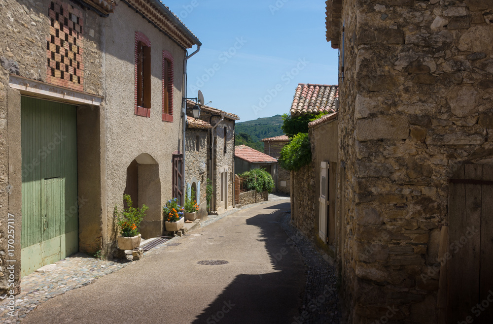 Emblematic streets of ancients french villages