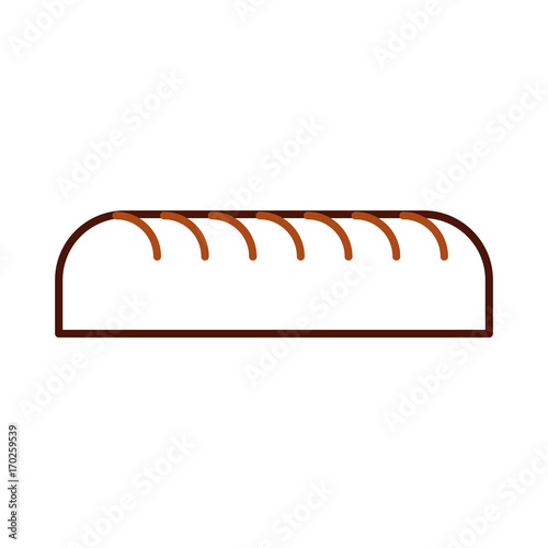 bread leaf bakery pastry product fresh vector illustration