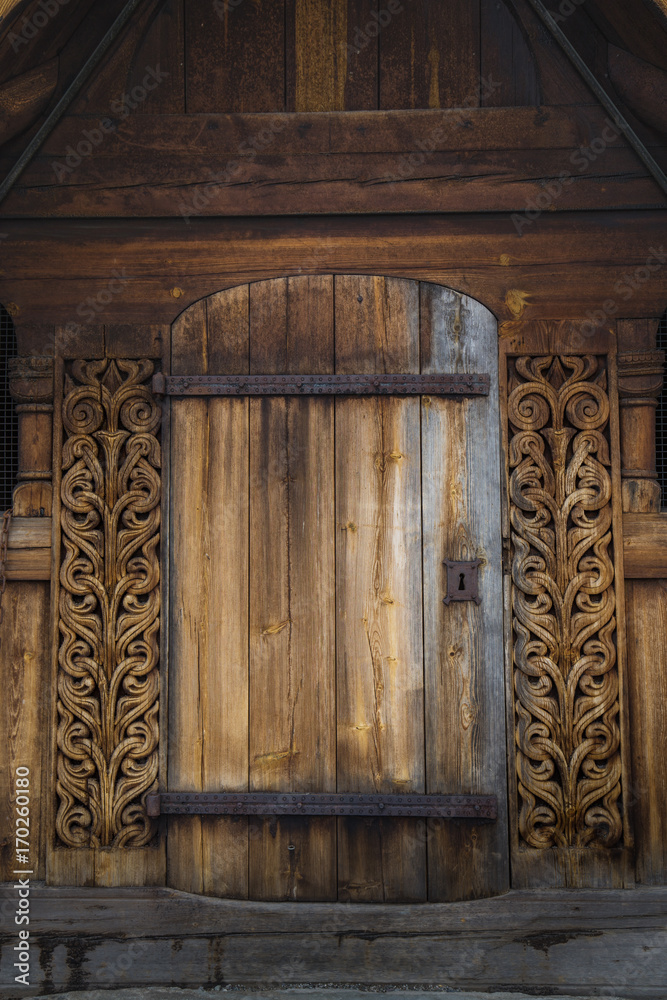 Εκτύπωση καμβά Heddal stave church