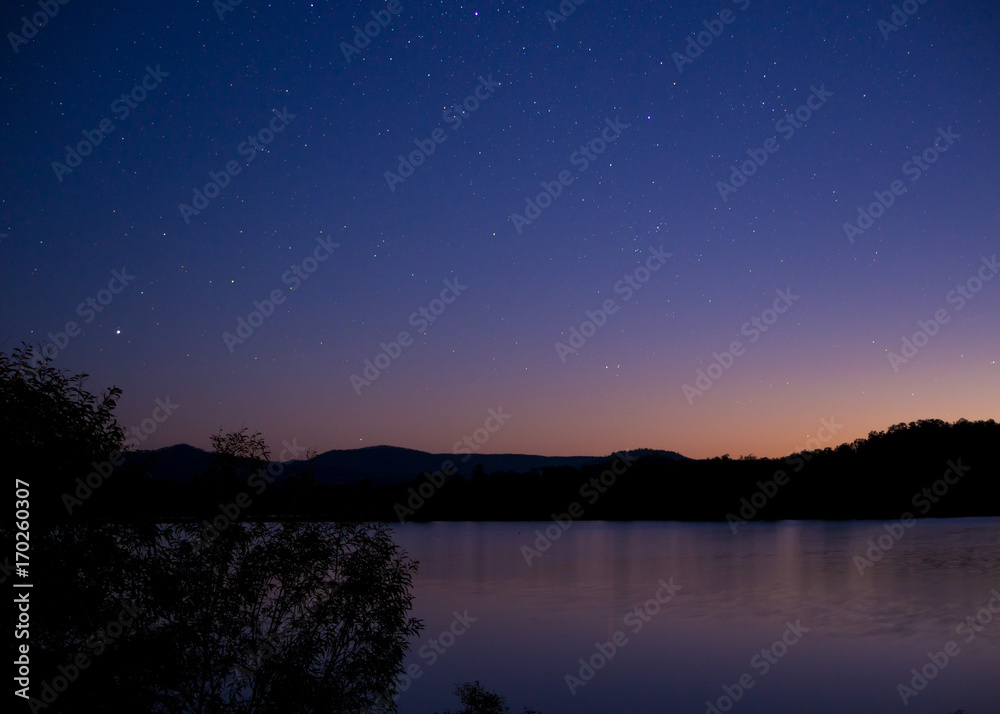 Sunset over Lake Wyaralong