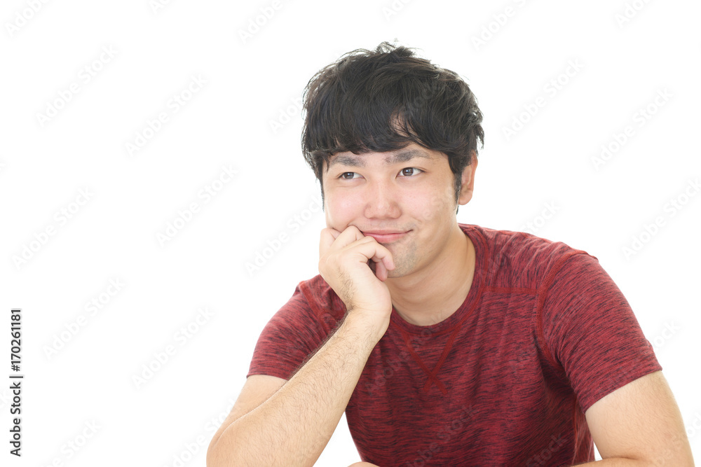 微笑む青年 微笑む青年