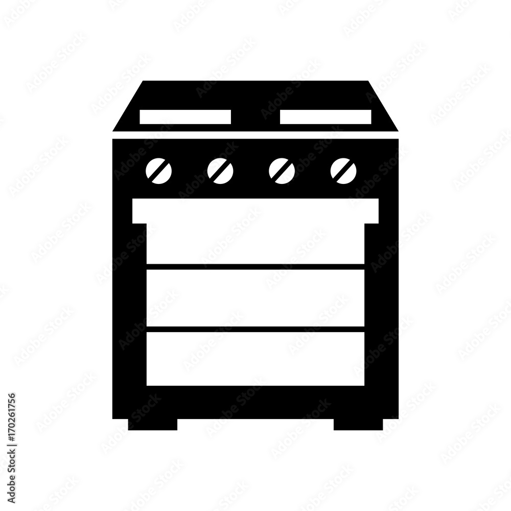 applicance oven kitchen machine image vector illustration applicance oven kitchen machine image vector illustration