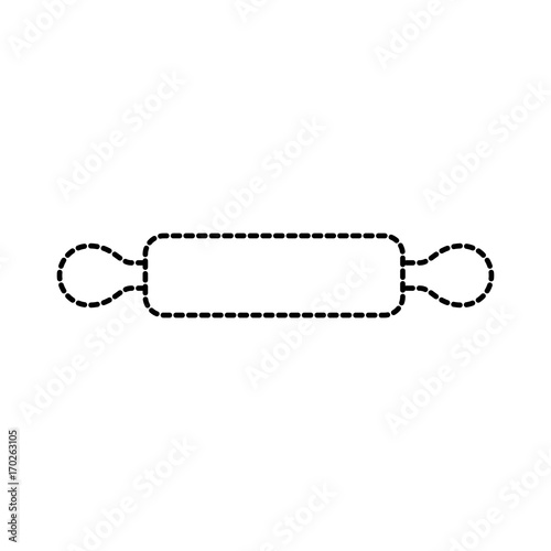 rolling pin kitchen utensil handles cooking vector illustration