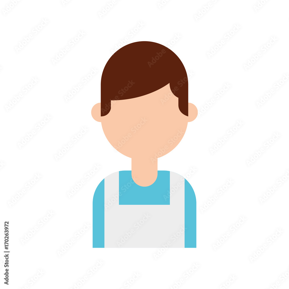 portrait young confident chef man in uniform vector illustration portrait young confident chef man in uniform vector illustration