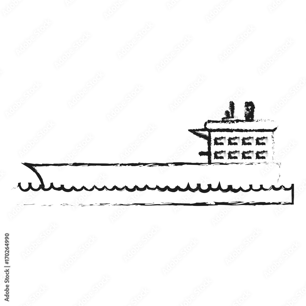 Oil tanker of industry and fuel theme Isolated design Vector illustration