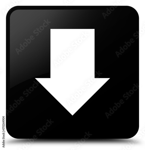 Free Download Download arrow icon black square button - GFXLoad