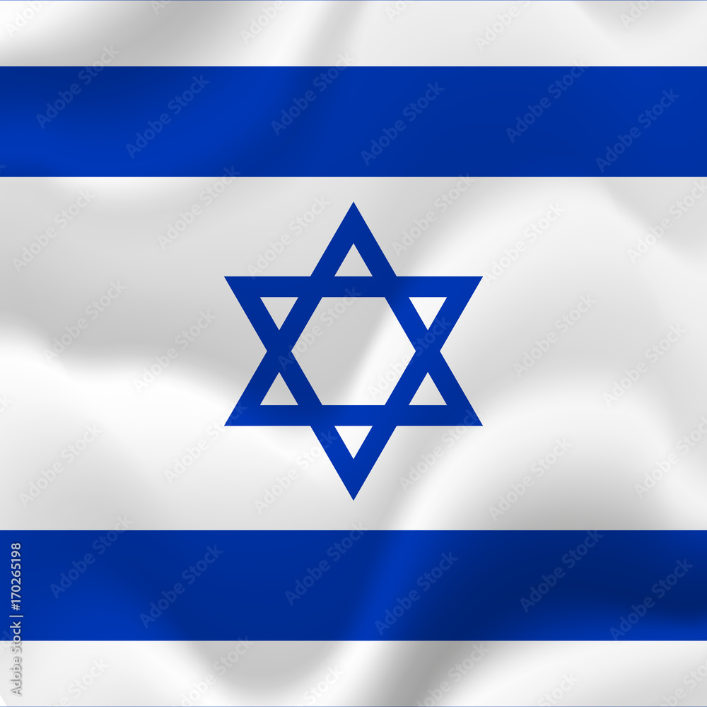 Israel flag background. Vector illustration. Israel flag background. Vector illustration.