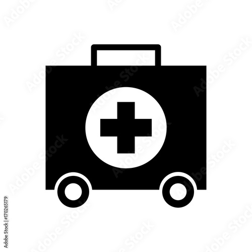 first aid kit health help and medical diagnostics concept vector illustration