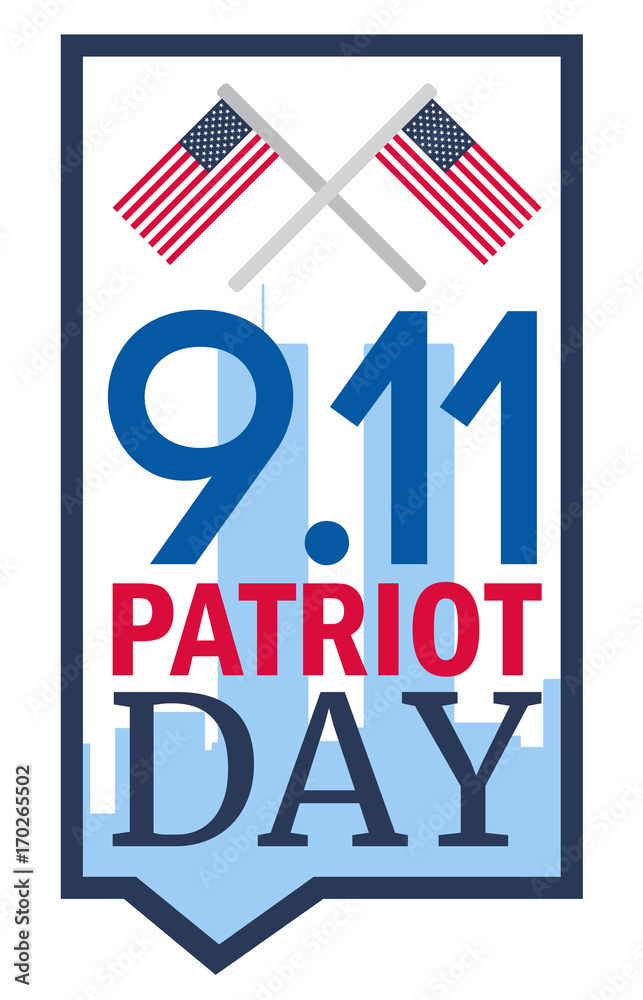 Fototapeta premium Patriot Day Banner