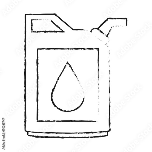 Jerrycan of industry and fuel theme Isolated design Vector illustration