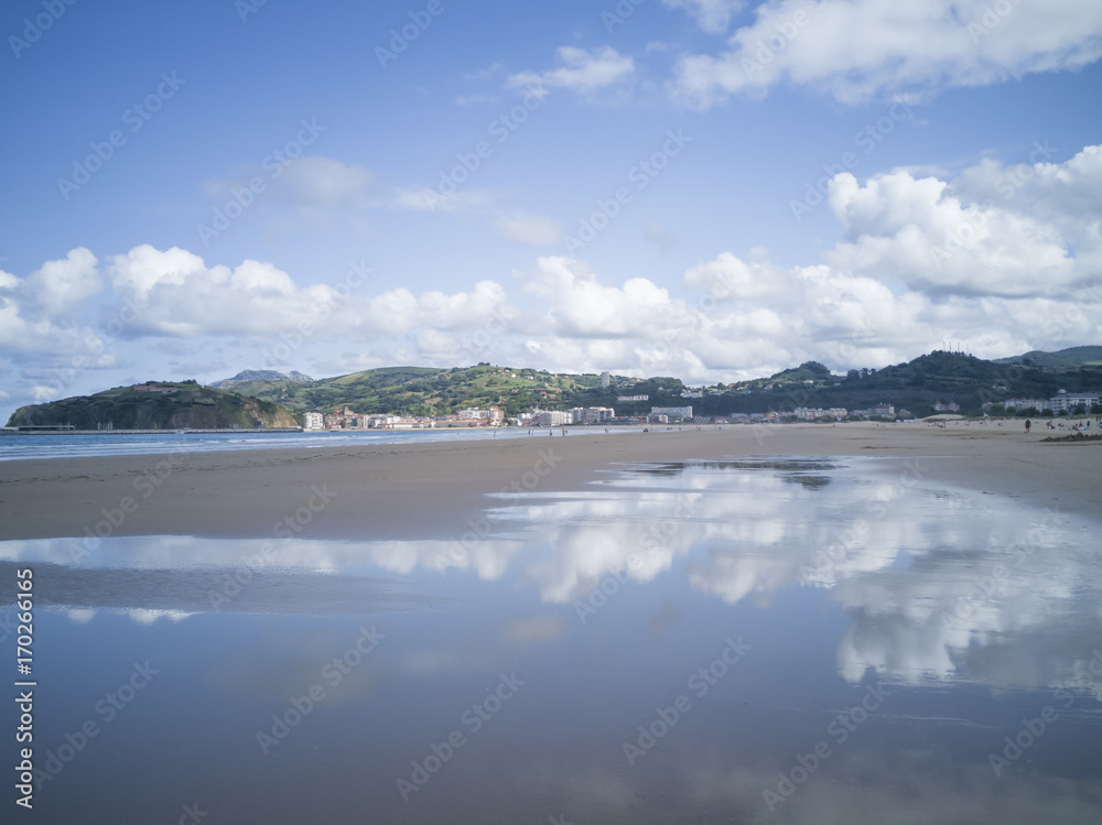 Laredo beach in Cantabria, Spain.