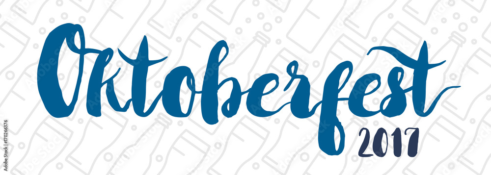 Oktoberfest Lettering Badge Oktoberfest Lettering Badge