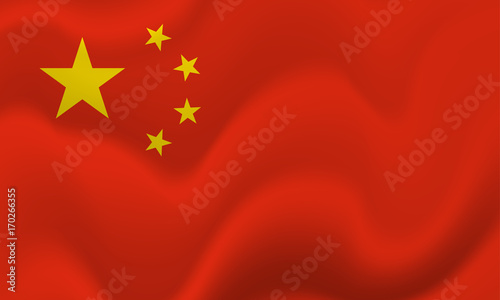 China flag background. Vector illustration.