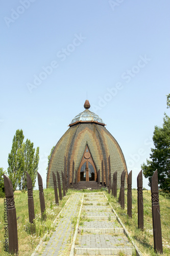 Yurts in opusztaszer photo