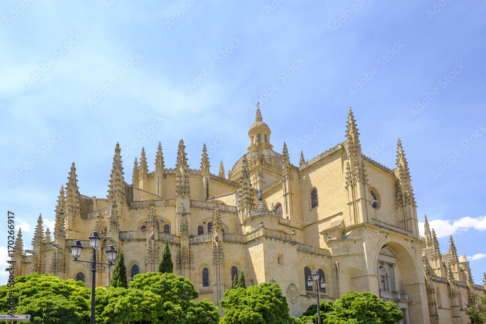 Cathedral of Santa Maria in Segovia, Spain.
