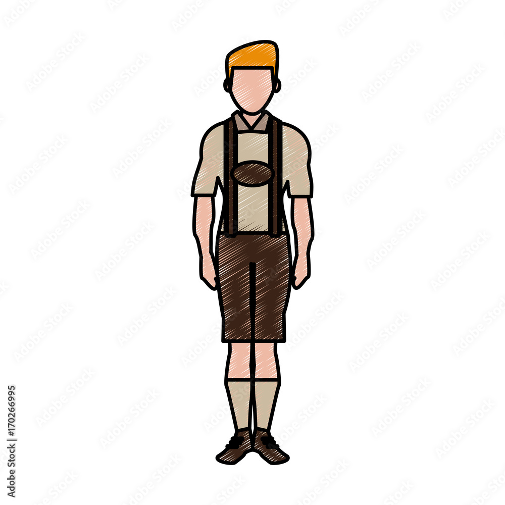 Man Male avatar person people and human theme Isolated design Vector illustration