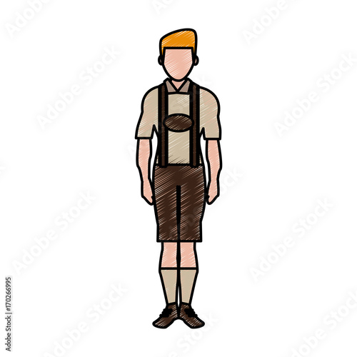 Man Male avatar person people and human theme Isolated design Vector illustration