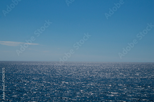 Looking out over the sea