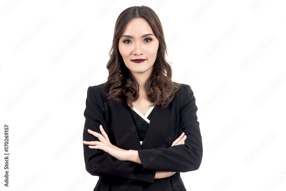 Portrait of business woman isolated on white background Portrait of business woman isolated on white background