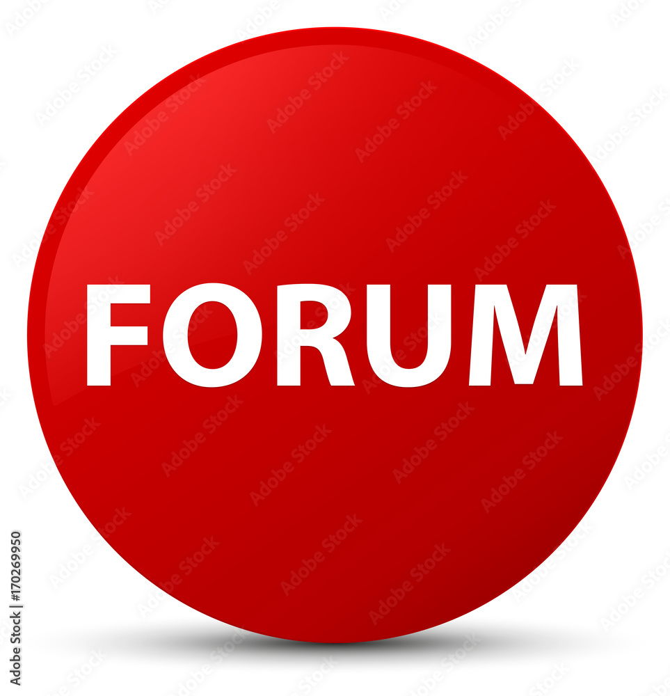 Forum red round button Forum red round button