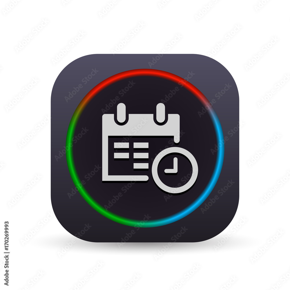 Dark MultiColor Web Button Dark MultiColor Web Button