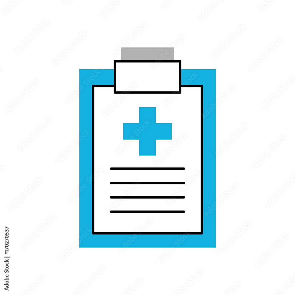 clipboard checklist report medical instrument work vector illustration clipboard checklist report medical instrument work vector illustration